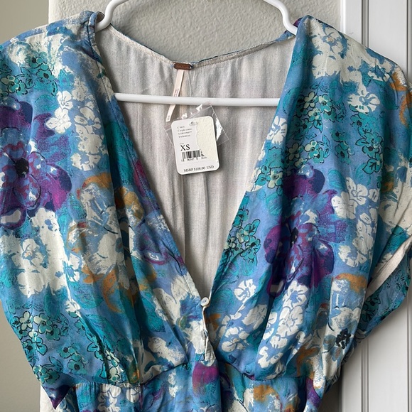 NWT FLORAL FREE PEOPLE DRESS - Picture 2 of 10